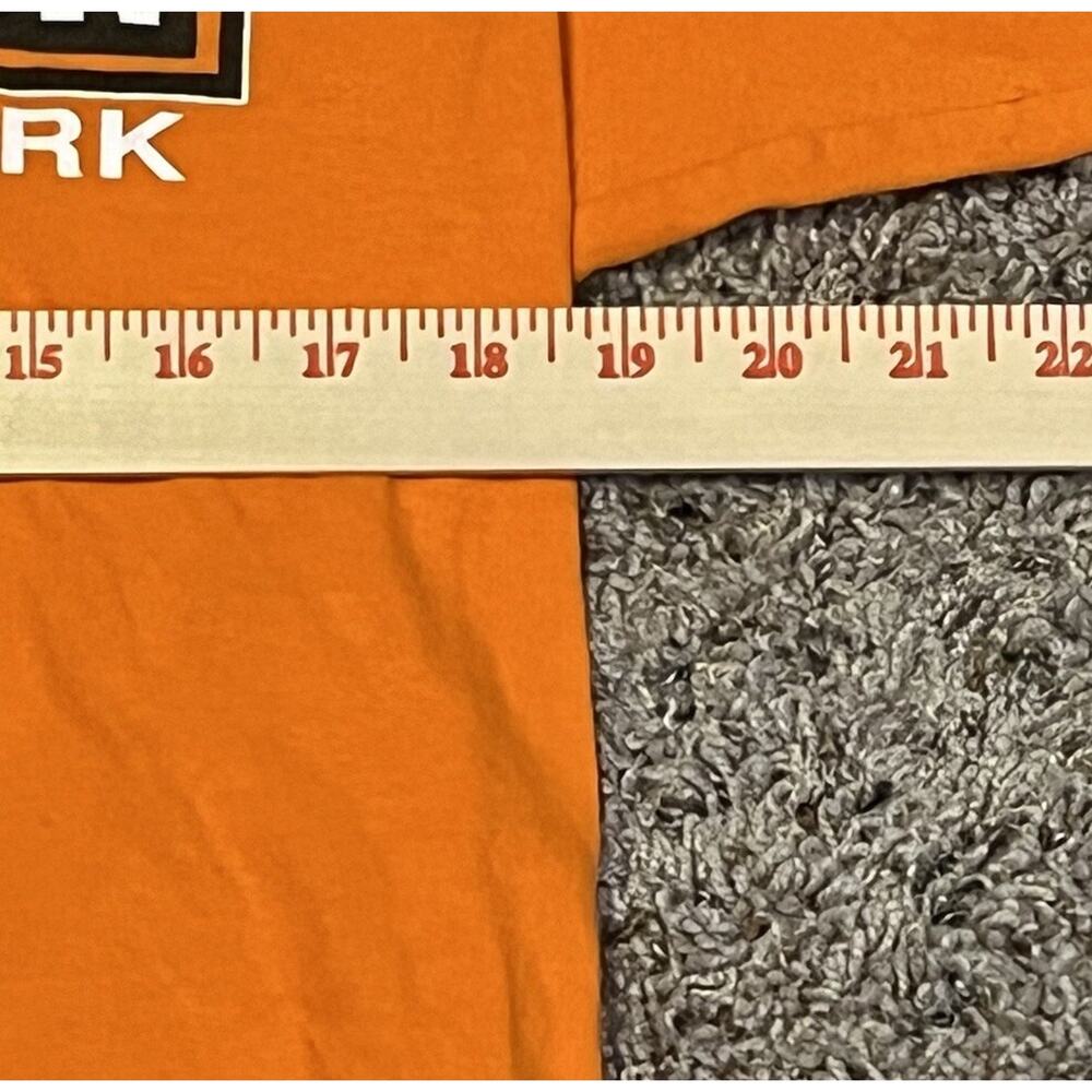 Harley Davidson Men's T-Shirt Orange Medium 2011 Fink’s Zanesville, OH - Picture 8 of 10